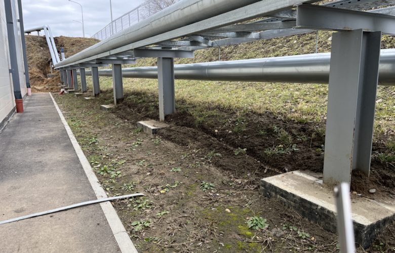 Опоры паропровода «Кубанского бумажного комбината», г. Кропоткин